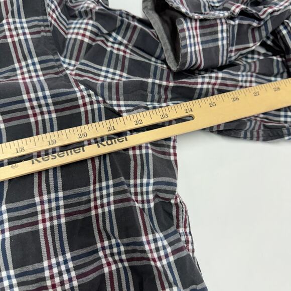 Michael Kors Shirt Mens XX Large Grey Plaid Classic Fit Button Down Cotton‎ - Picture 8 of 8